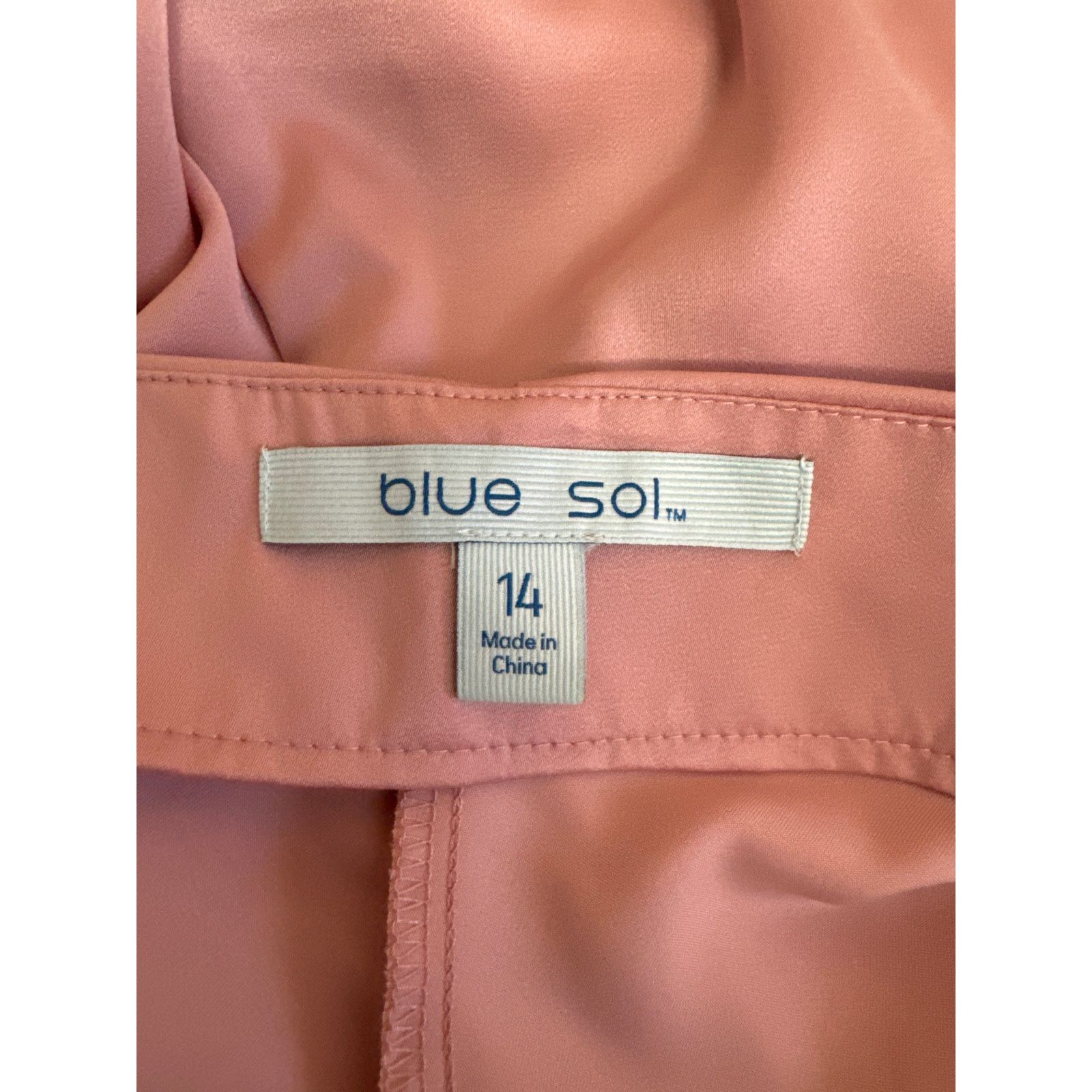 Other NWT Blue Sol Women's Satin Glitz Button Flare Size 14 Pants Size 36" / US 14 / IT 50 - 3 Thumbnail