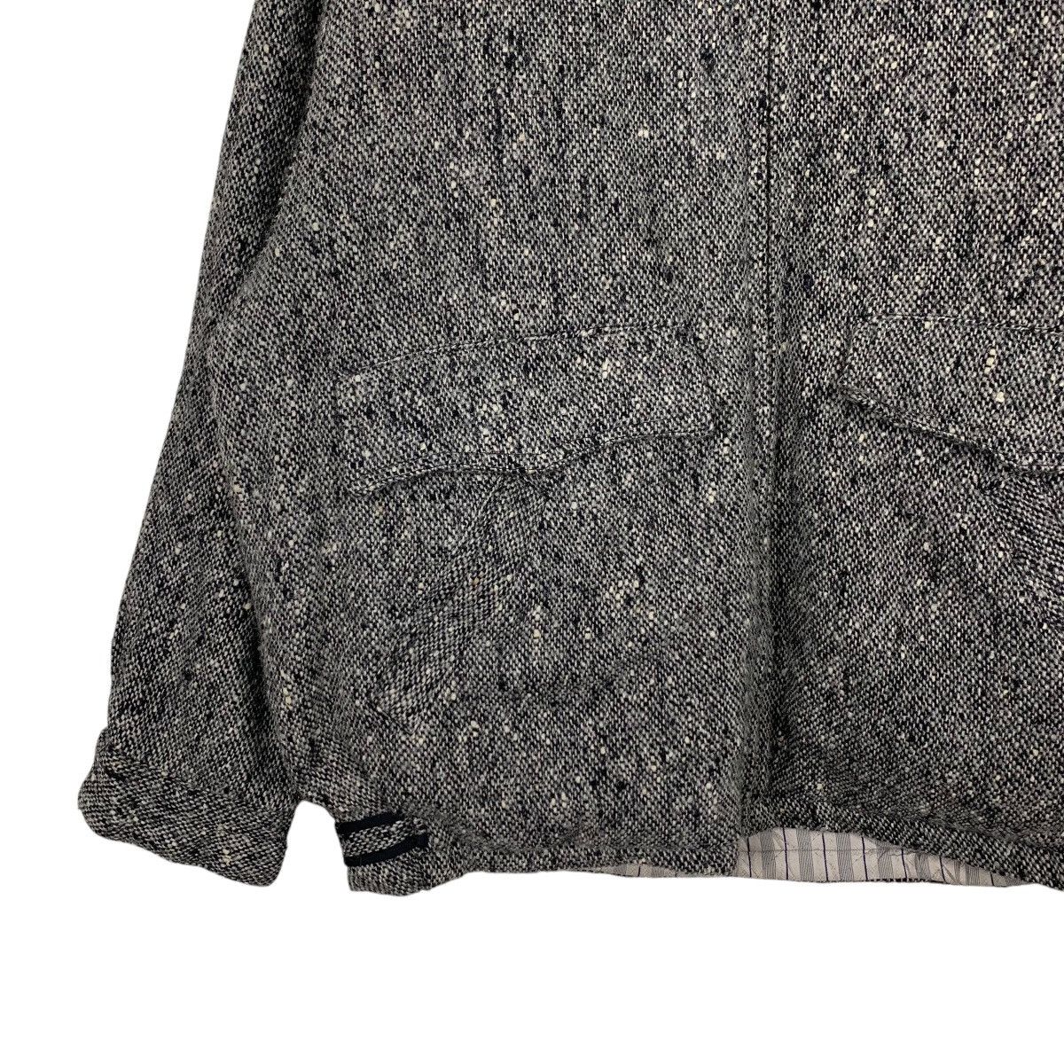 Japanese Brand SCENE Wool Collared Casual Bomber Jacket #2076-C90 Size US L / EU 52-54 / 3 - 3 Thumbnail