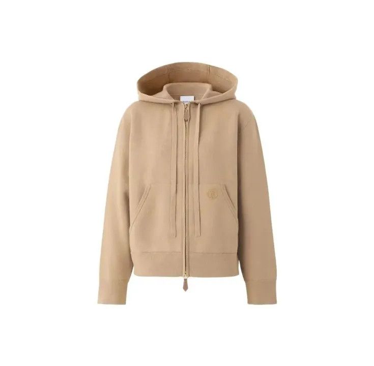 Burberry Cashmere Blend Hooded Long Sleeve Sweater 0079