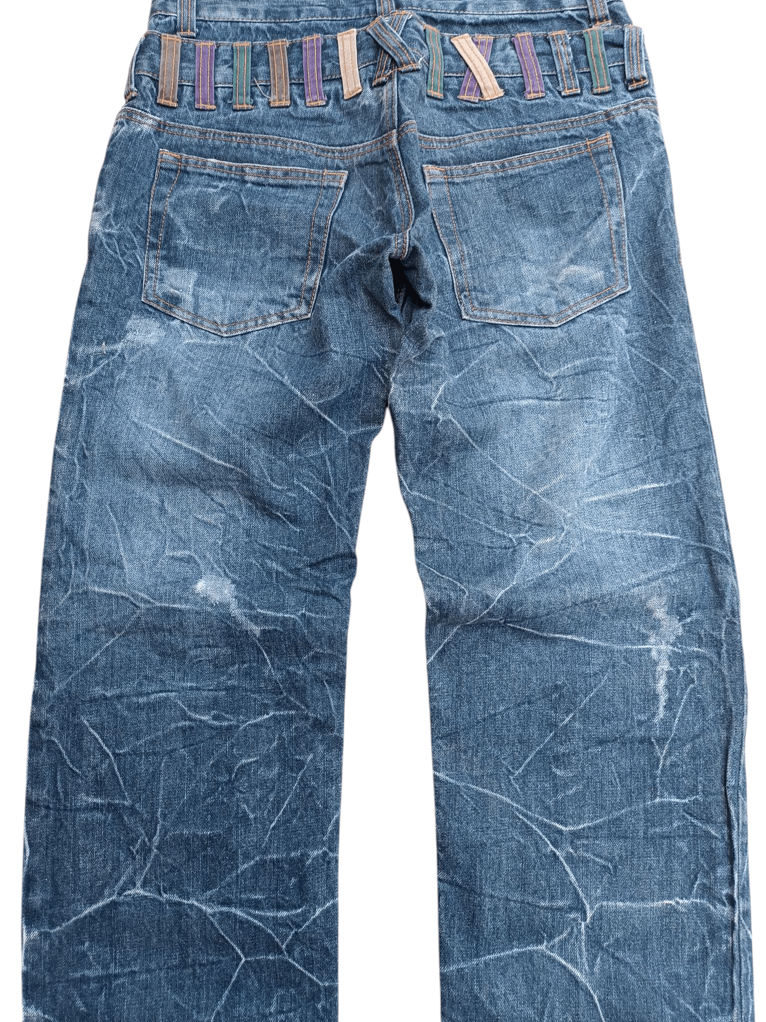 Hysteric Glamour × Japanese Brand × PPFM SICK🔥Nylaus Double Waist Distressed Denim E265 Size US 30 / EU 46 - 6 Thumbnail
