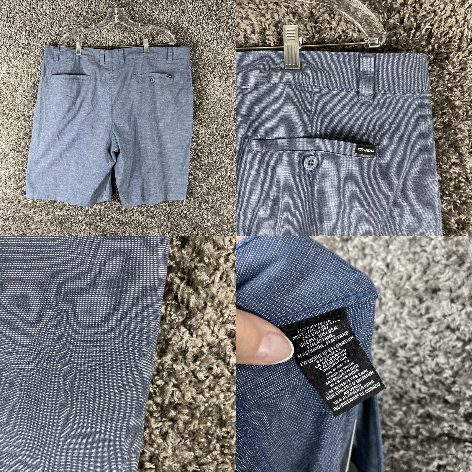 O'Neill O’Neill Shorts 40 Regular Blue Chino Pockets Mens Size US 40 / EU 56 - 8 Thumbnail