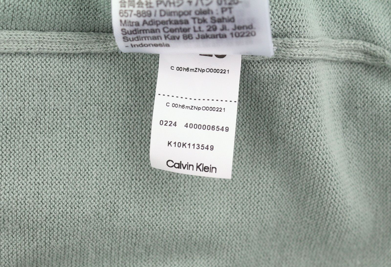 Calvin Klein COTTON SILK BLEND S Slate Grey Knit Pullover Jumper 87432 Size US S / EU 44-46 / 1 - 9 Thumbnail