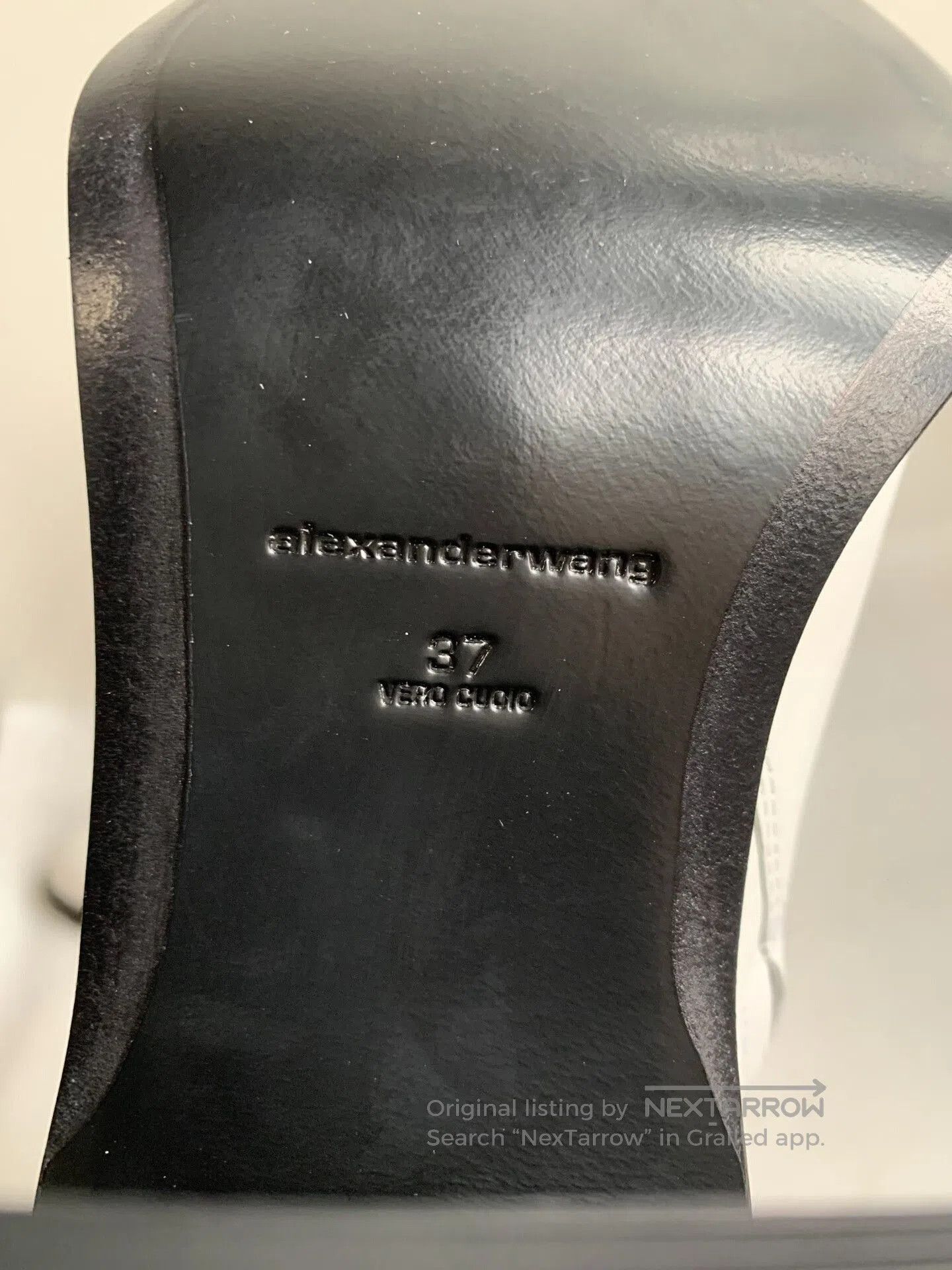 Alexander Wang White Leather Sock Boots.