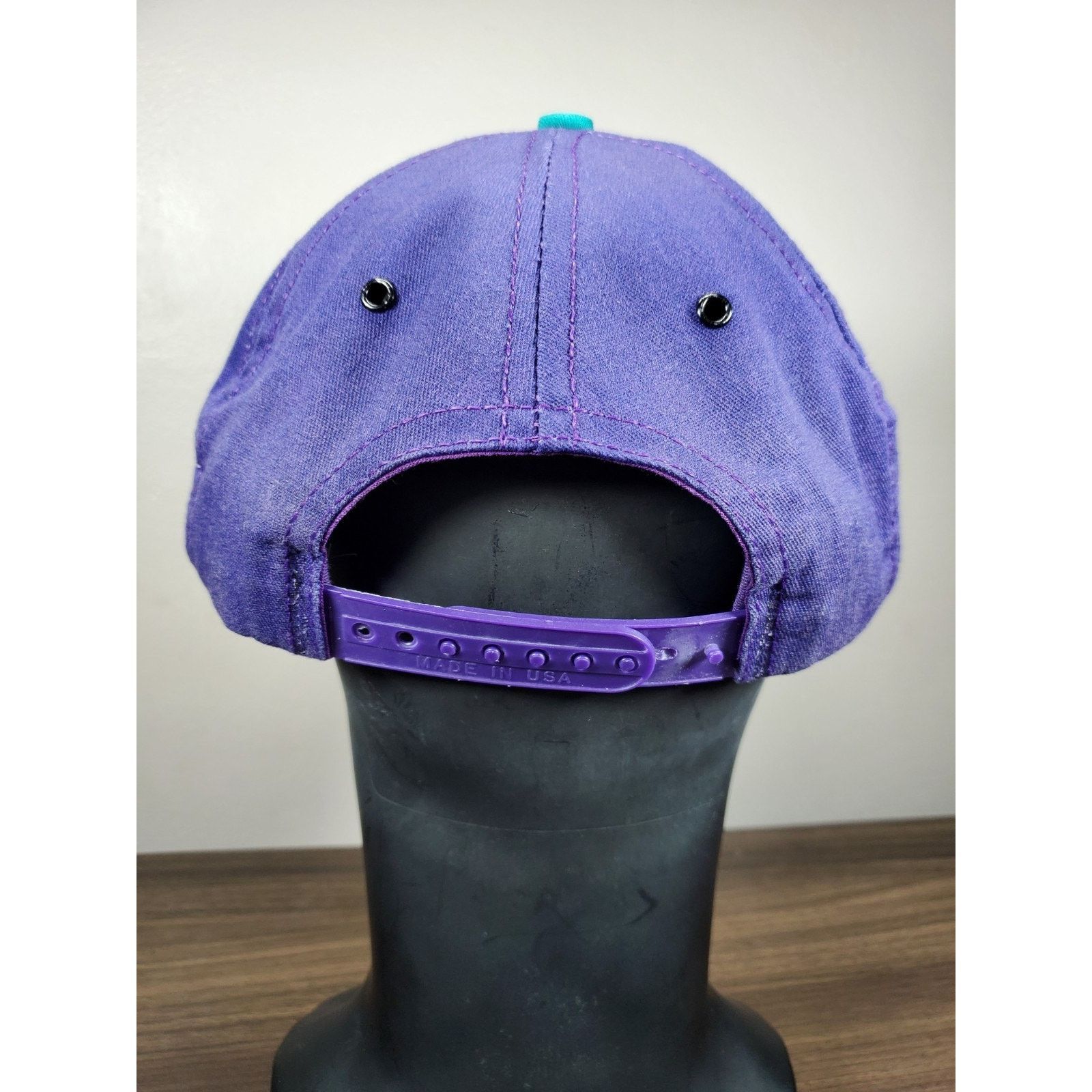 Budweiser × Vintage Make It A Bud Light Snapback Hat Cap Purple Teal USA Beer Ad Size ONE SIZE - 6 Thumbnail