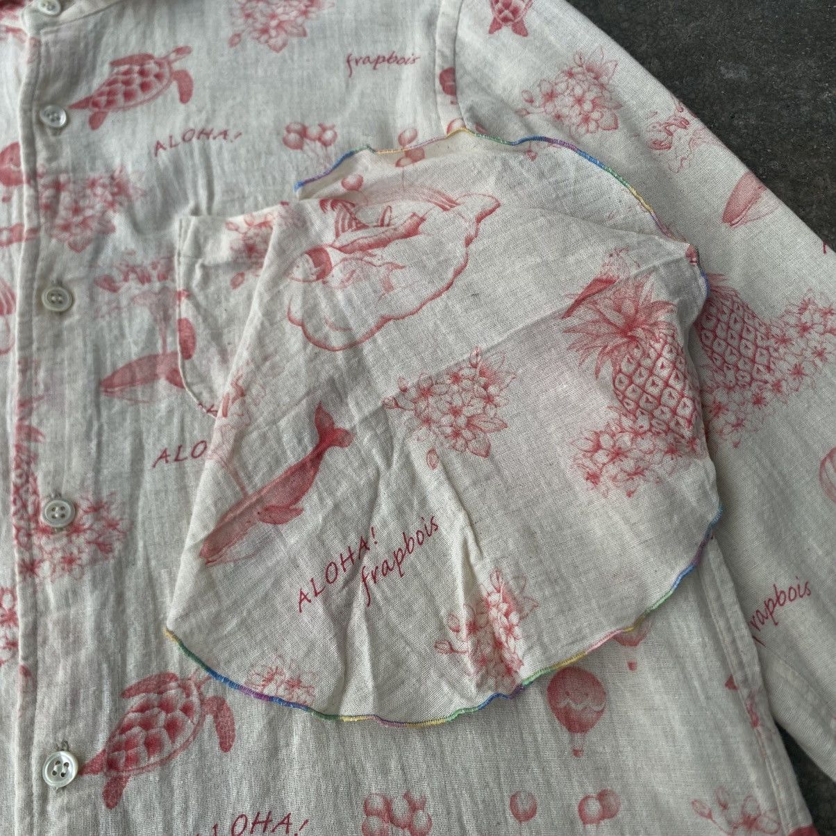 Frapbois Frapbois Issey Miyake Aloha Print Unique Ruffled Pocket Size XS / US 0-2 / IT 36-38 - 13 Thumbnail
