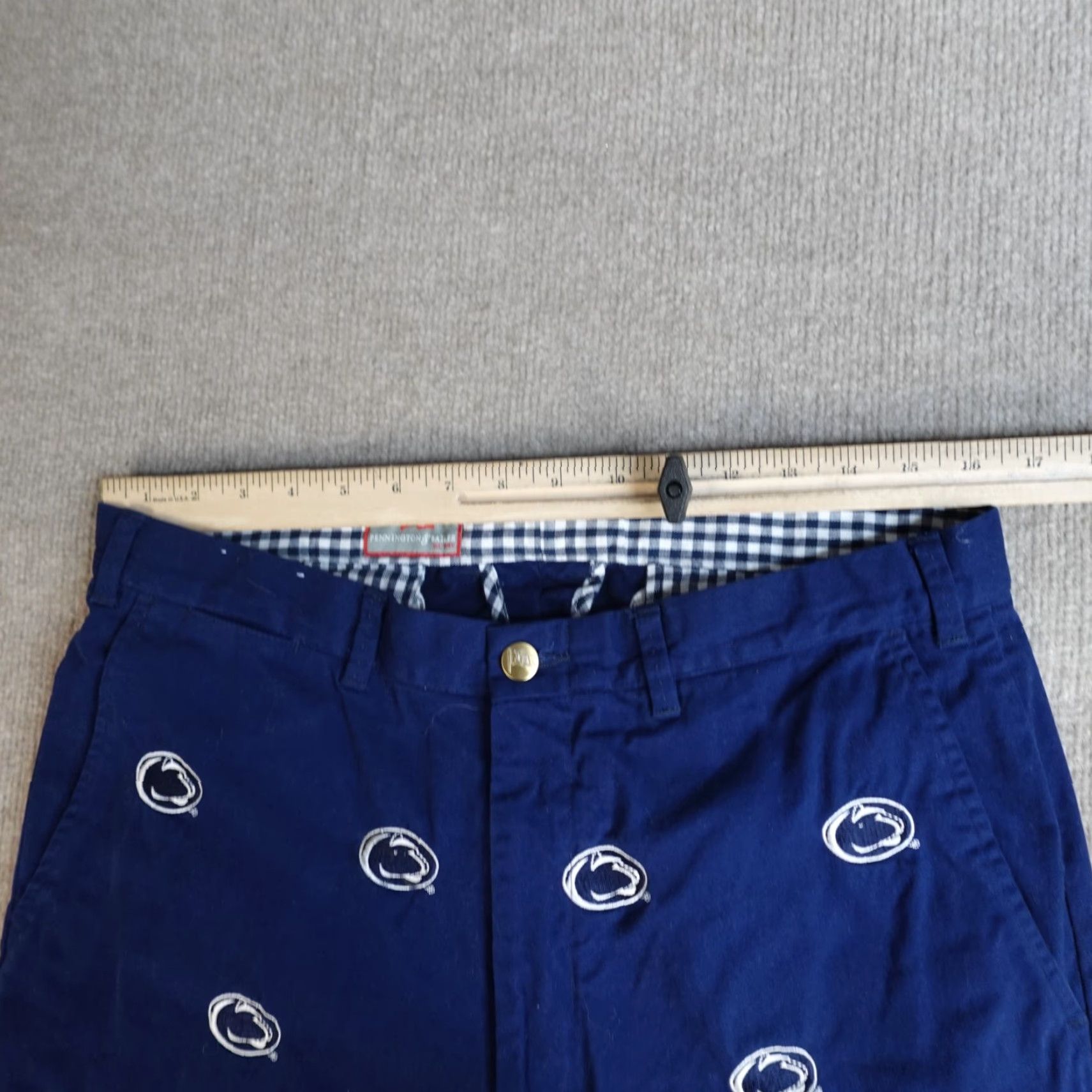 Vintage Pennington & Bailes Pants 34 x 29 Blue Critter Nittany Lions Panthers Chino Mens Straight Inseam 29 Embroidered Preppy Solid Size US 34 / EU 50 - 5 Thumbnail