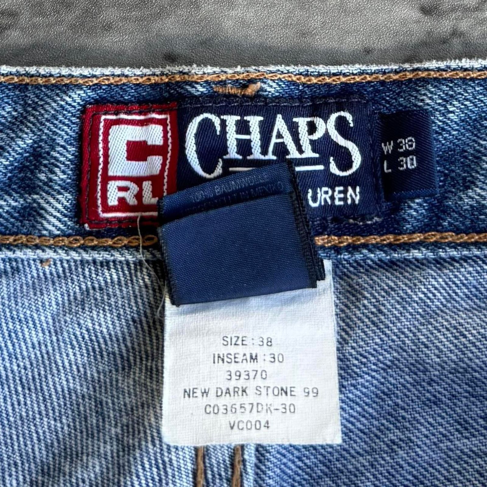 Chaps × Chaps Ralph Lauren × Ralph Lauren Vintage Y2K Chaps Ralph Lauren Grunge Opium Baggy Jeans Size US 37 - 4 Thumbnail
