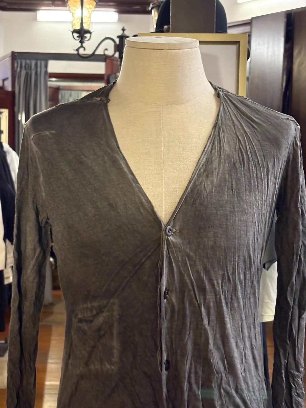 Lost & Found Ria Dunn LOST&FOUND 2012 Black Cold‑Dye Cardigan Ｑ25 Size US M / EU 48-50 / 2 - 4 Thumbnail