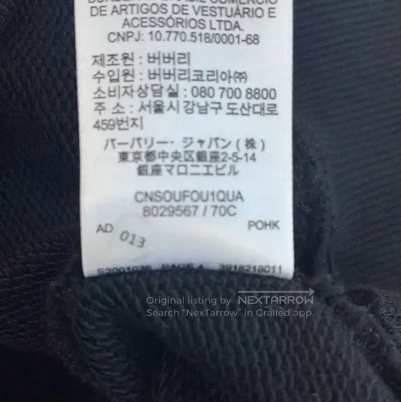 Burberry Burberry Black Cotton Women's Hoodie. Size XXS / US 00 / IT 34 - 4 Thumbnail