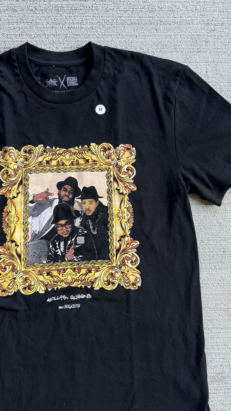 😨RARE! 🔥BARRIERS🔥 x 🎶RUN DMC 🎵GRAPHIC TEE SHIRT HIPHOP MUSIC