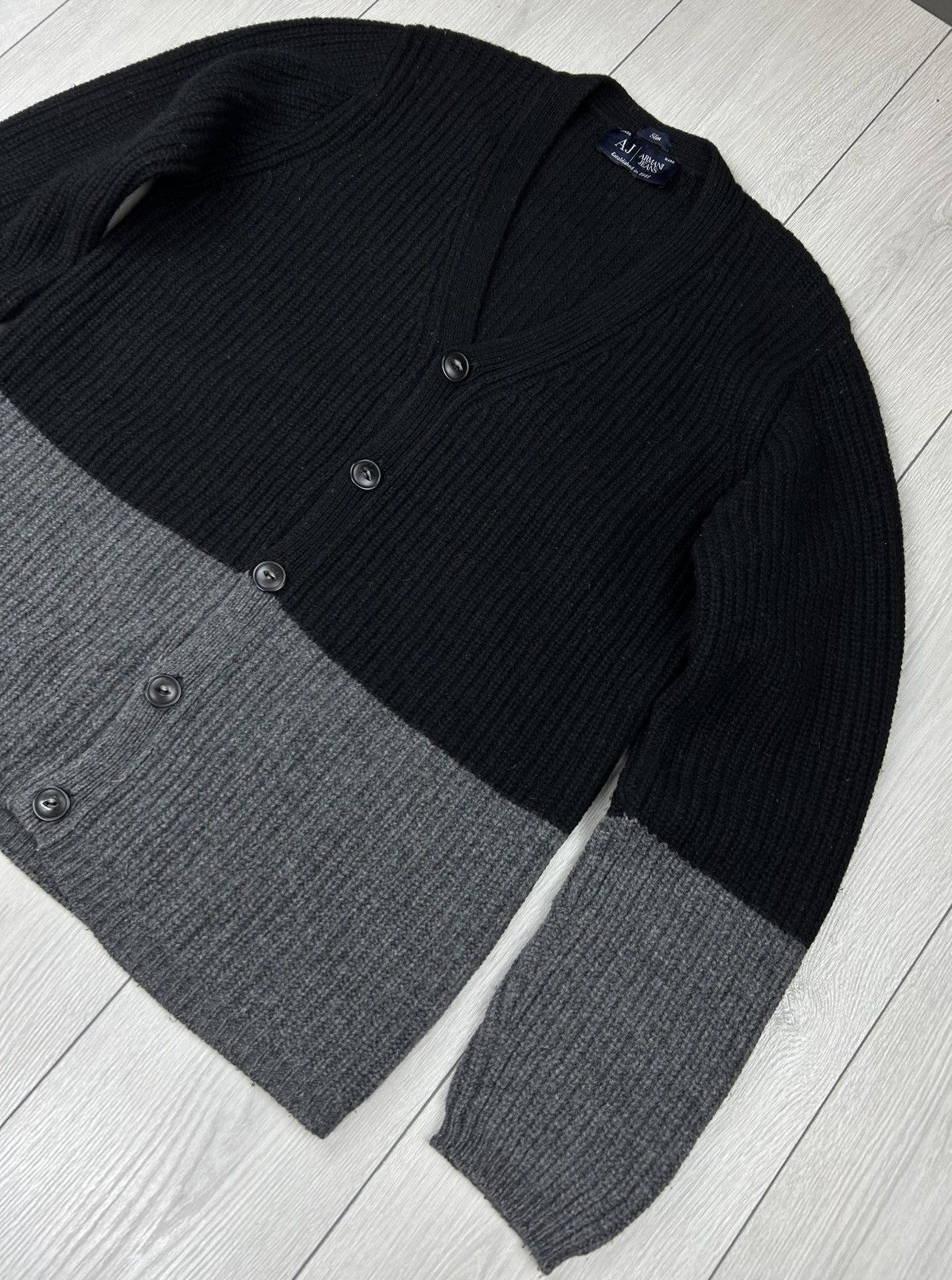 Armani Armani Jeans Knitted Wool Cardigan Sweater Size XL Size US XL / EU 56 / 4 - 2 Thumbnail