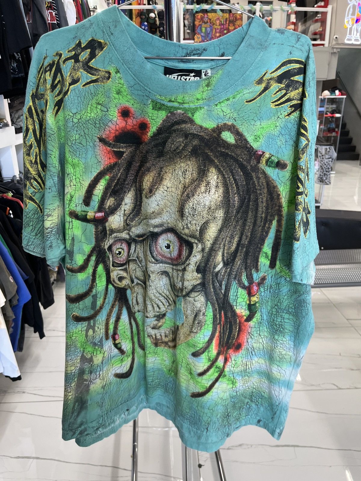 HELLSTAR Zombie Green Tie Dye Tee Size US XL / EU 56 / 4 - 1 Thumbnail