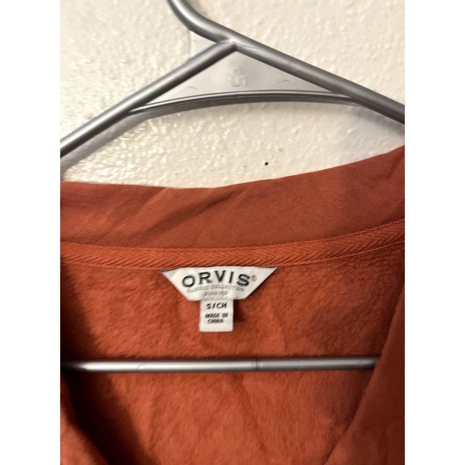 Orvis Orvis Sweater Womens Small Orange V Neck Pullover Long Sleeve Modal Blend Soft Size S / US 4 / IT 40 - 2 Thumbnail