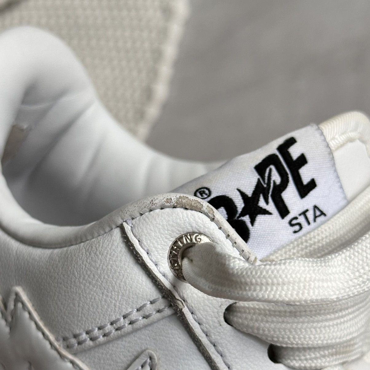 Bape Bape Sta A Bathing Ape White Sneakers Shoes Nigo Size US 6.5 / IT 36.5 - 20 Thumbnail