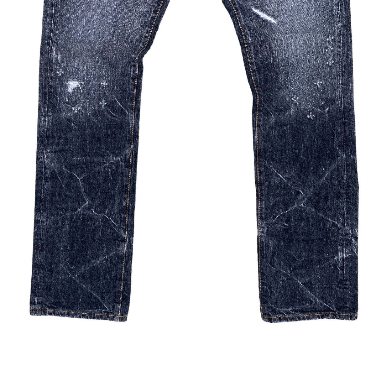 Japan Blue × Japanese Brand Vintage Blueway Mudwash Flare Denim Jeans Size US 35 - 3 Thumbnail