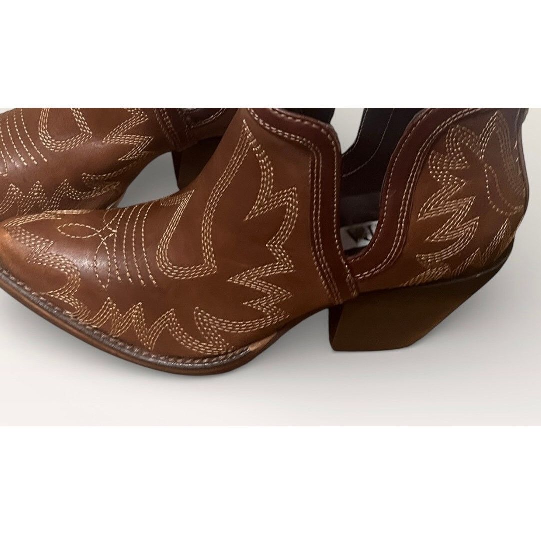 Other Myra Dixon Ankle Boot Leather Western Size 6 Heel 2.5" Size US 6 / IT 36 - 3 Thumbnail