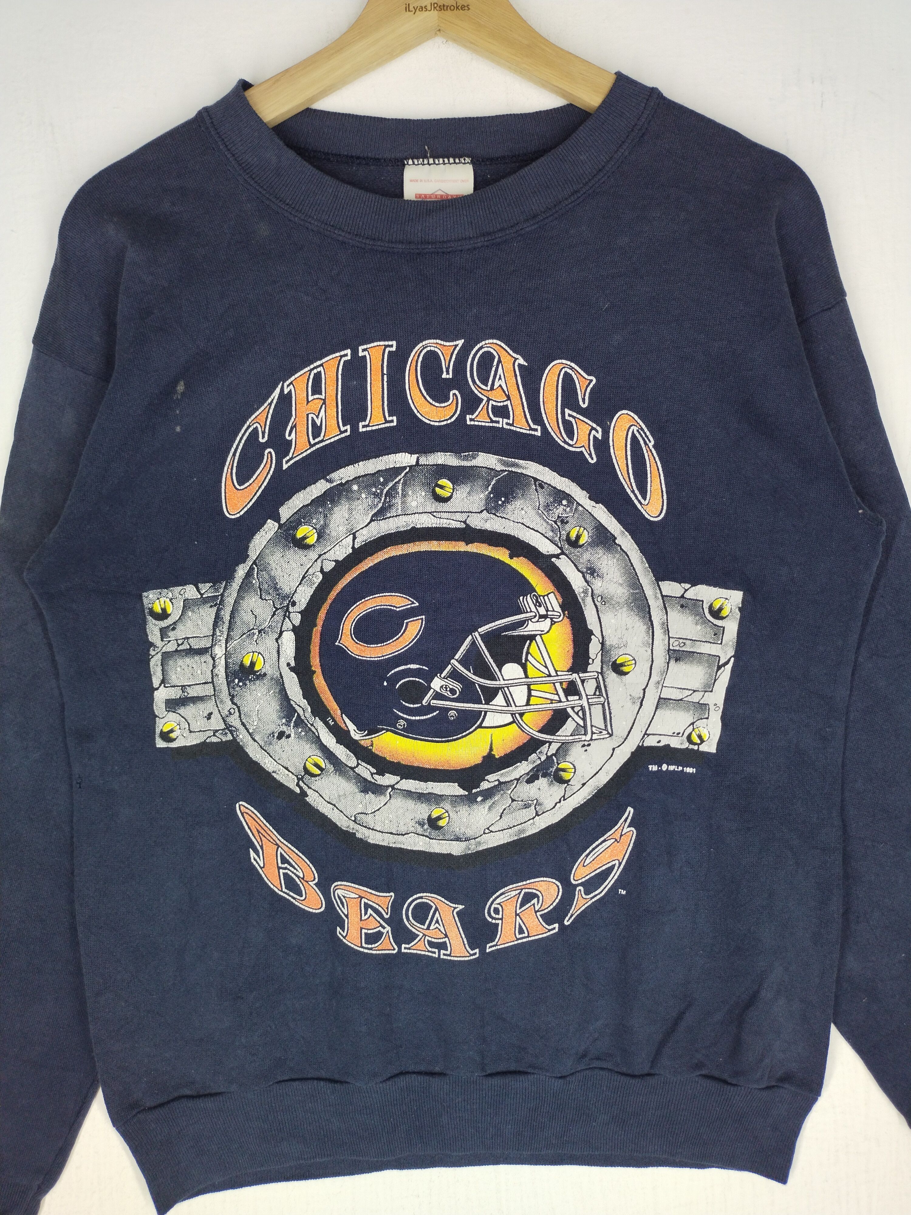 NFL × NHL × Vintage Vtg Chicago Bears NFLP 1991 Sweatshirt Size US M / EU 48-50 / 2 - 2 Thumbnail