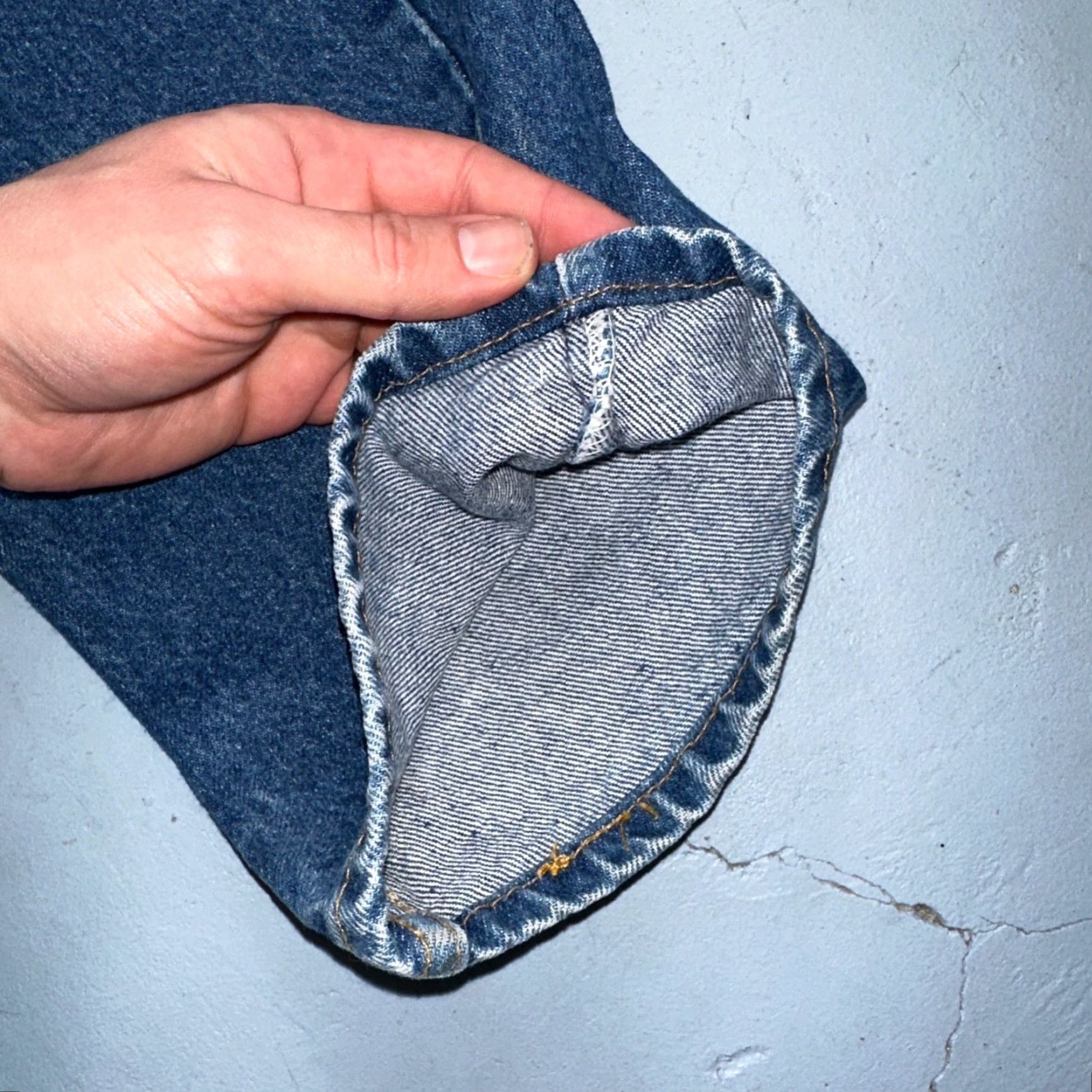 Levi's VINTAGE Levi's 505 Jeans Mens 40x32 Blue Medium Wash 90s Orange Tab Denim Straight Size US 40 / EU 56 - 4 Thumbnail