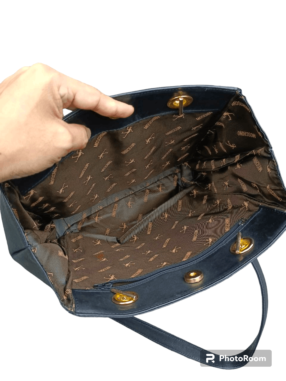 Leather × Moschino MOSCHINO LEATHER HAND BAG Size ONE SIZE - 4 Thumbnail