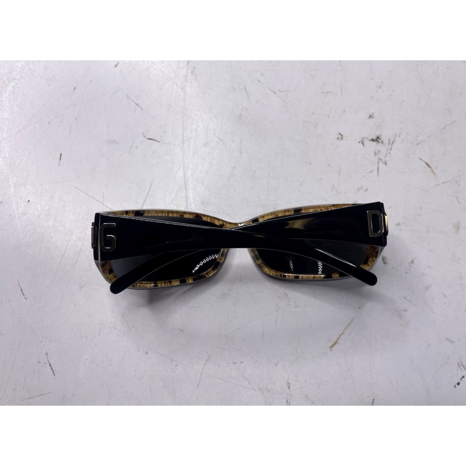 Dolce & Gabbana VINTAGE Dolce&Gabbana Sunglasses Womens DG 643S 819 Black Leopard Print Square Plastic Tinted Gray Lens Womens, Leopard Theme, 643S, 819, Light wear Size ONE SIZE - 6 Thumbnail