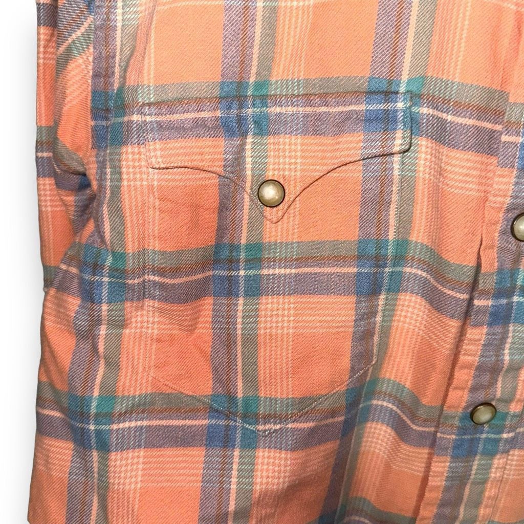 Polo Ralph Lauren 90s Orange Polo Ralph Lauren Western Pearl Snap Shirt Size M Size US M / EU 48-50 / 2 - 4 Thumbnail