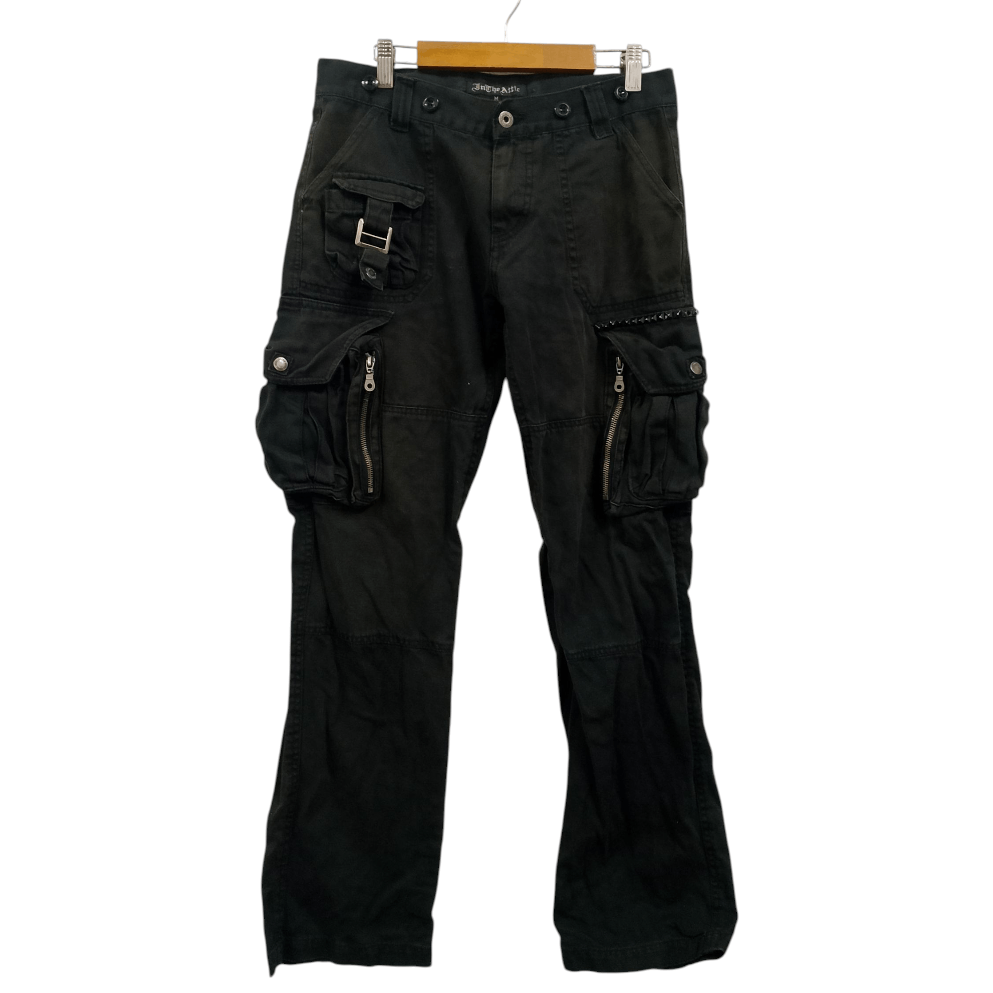 In The Attic Vintage InTheAttic Cargo Pants Y2K Gothic Punk Utility Style Size US 32 / EU 48 - 1 Thumbnail