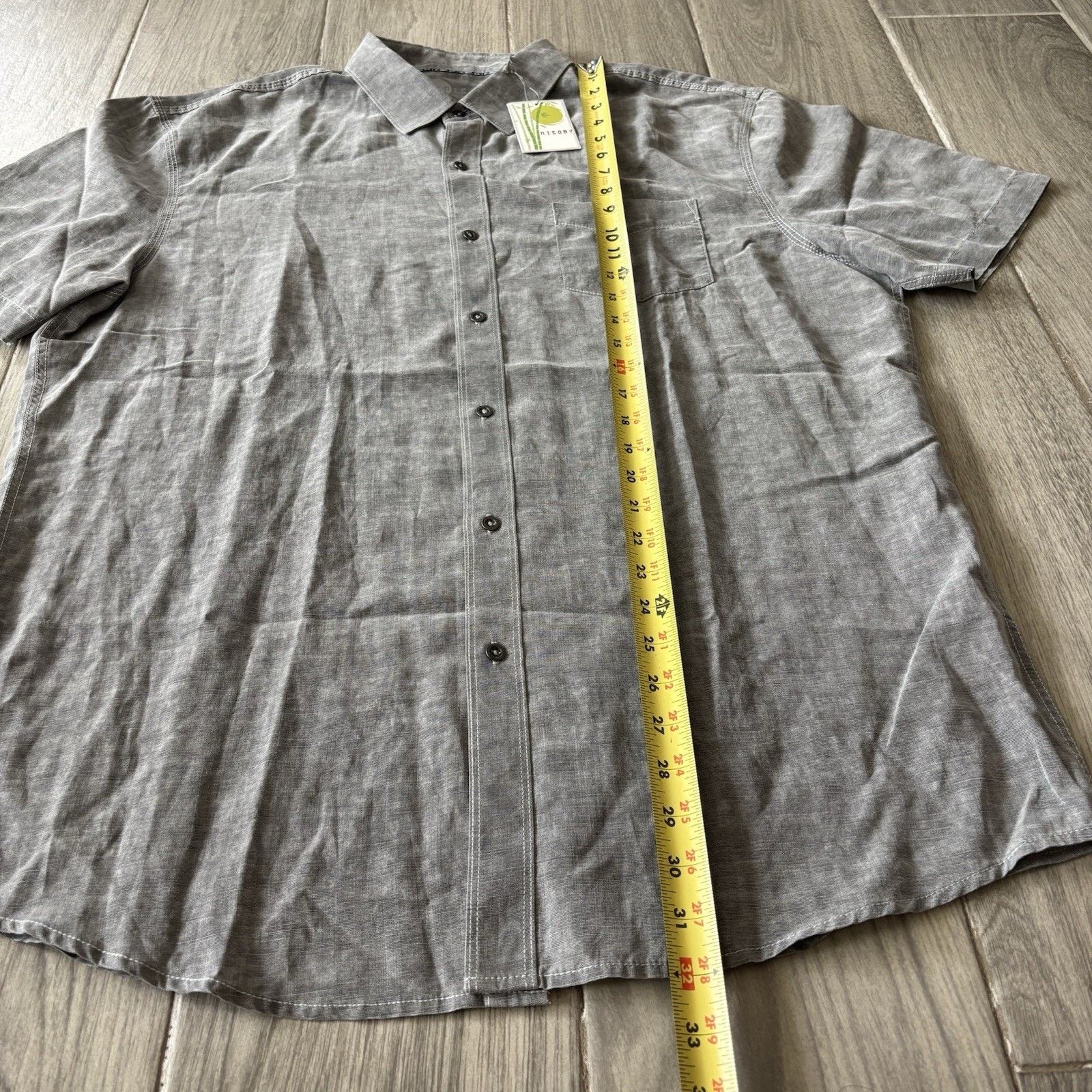 Other Nicoby Linen Blend Shirt Button Up Grey Men’s XXL NWT Size US XXL / EU 58 / 5 - 9 Thumbnail