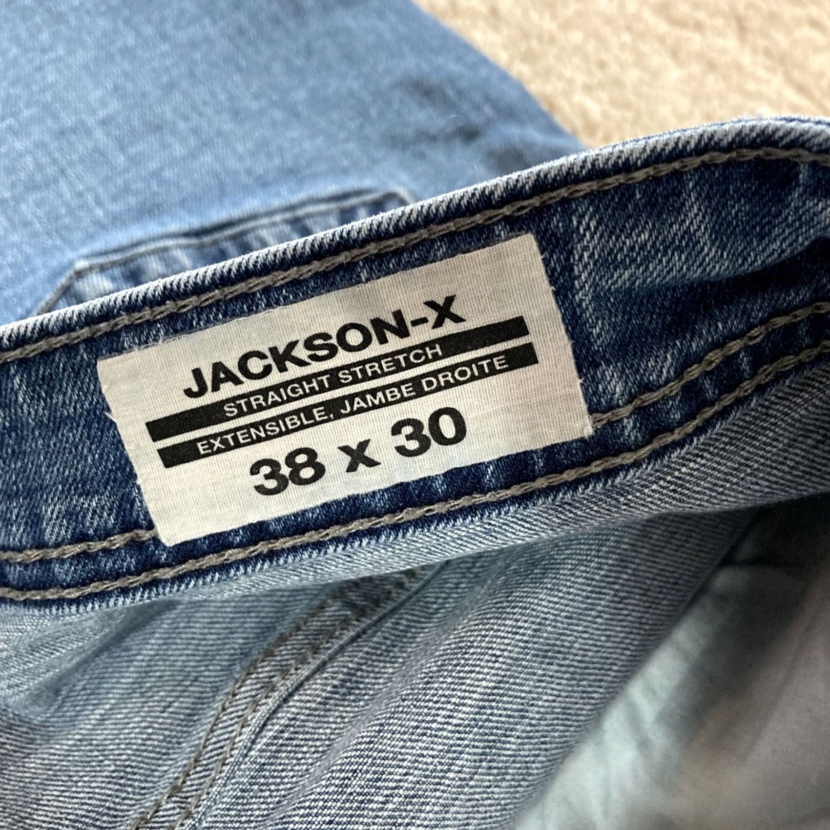 Buffalo David Bitton Buffalo David Bitton Jackson X Jeans Mens Size 36x29 Straight Denim Cotton Blend Mid Rise Regular Fit with Pockets Blue Denim Shirt? Size US 36 / EU 52 - 7 Thumbnail