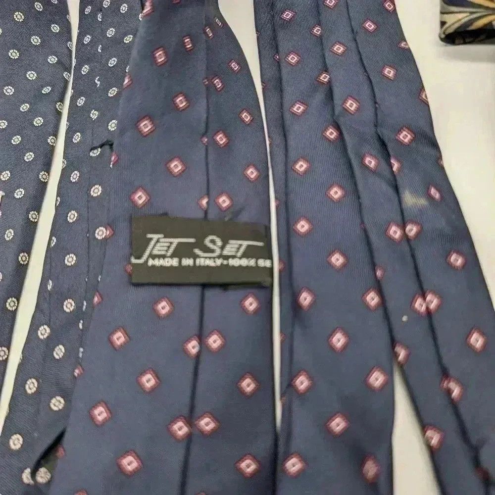 JET SET 4 Blue Vintage Ties Young Man's Fancy, Policy, Jet Set Ital Size ONE SIZE - 4 Thumbnail