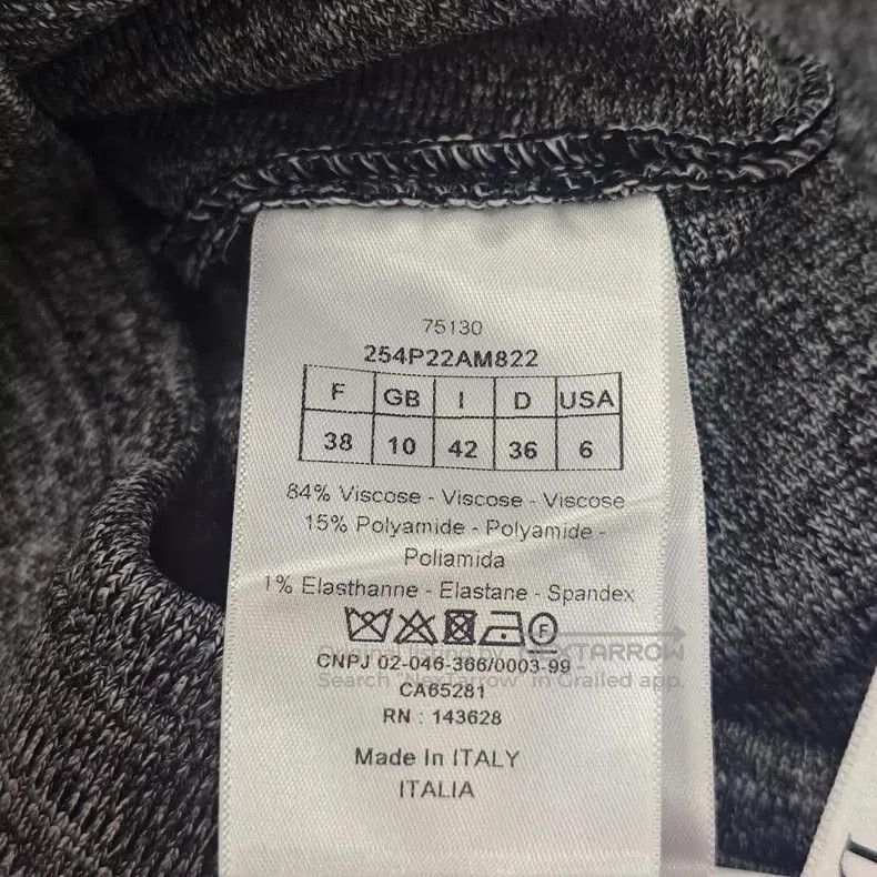 Dior Dior Gray letter waist knitted cycling pants leggings Size 25" / US 0 / IT 36 - 6 Thumbnail