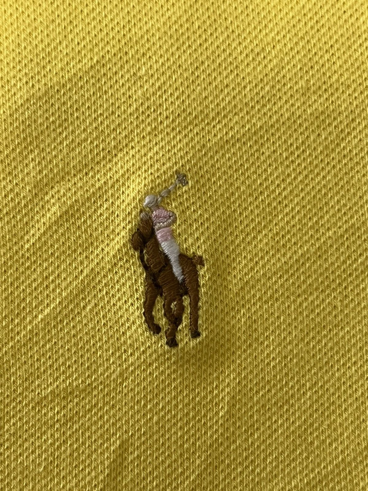 Polo Ralph Lauren × Ralph Lauren × Vintage Polo Ralph Lauren Classic yellow polo with 5 buttons Size S / US 4 / IT 40 - 4 Thumbnail
