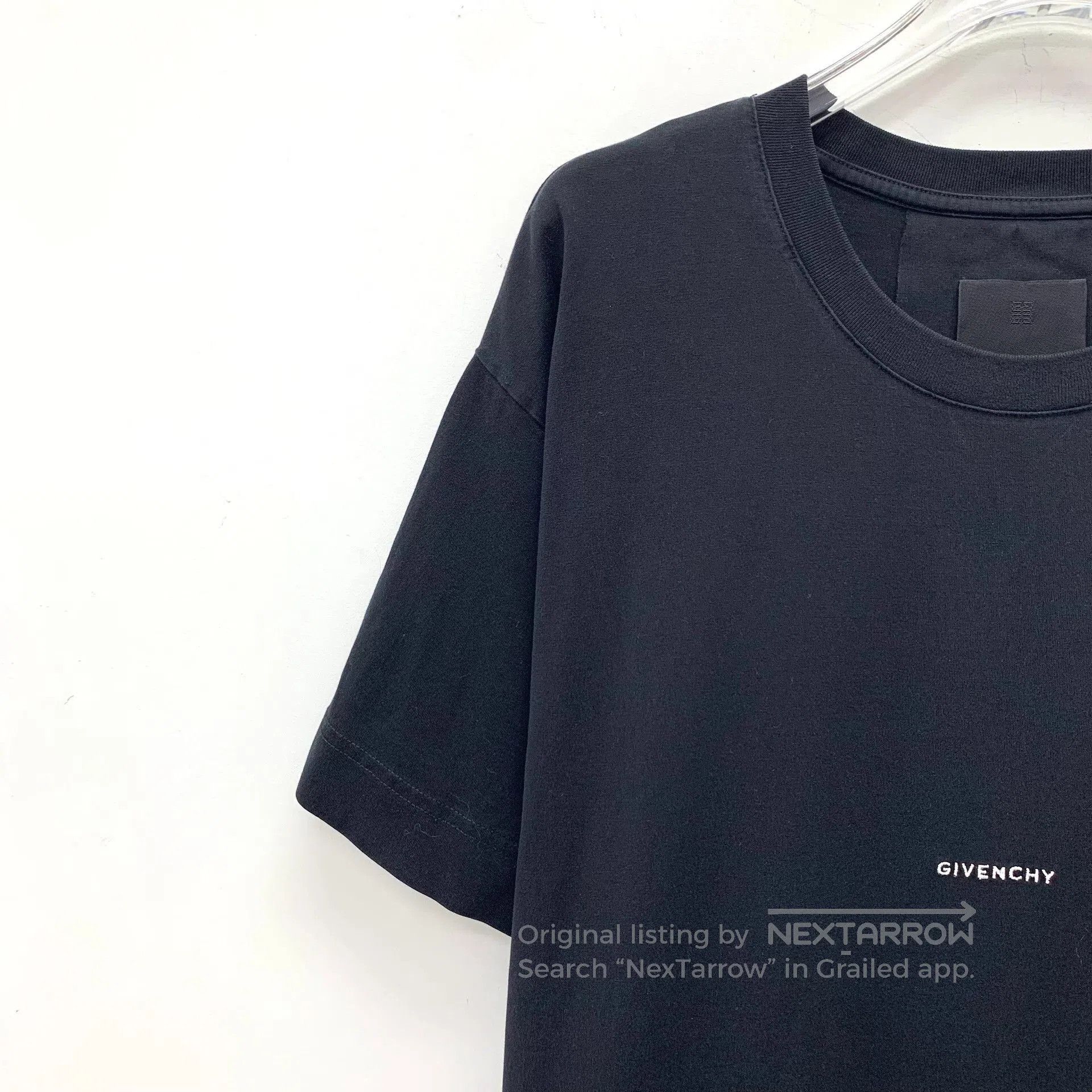 Givenchy Givenchy Black Logo Print Cotton Crewneck T-Shirt. Size US S / EU 44-46 / 1 - 3 Thumbnail