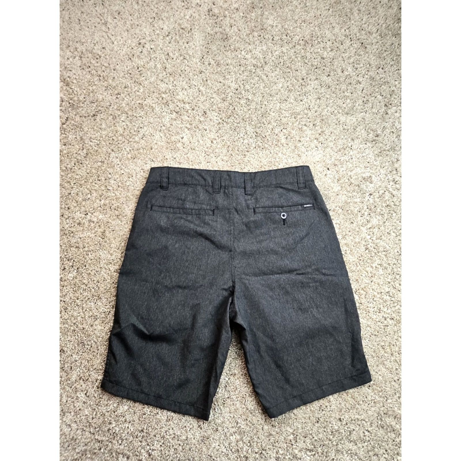 O'Neill O'Neill Chino Shorts Mens 34 Gray 10" Inseam Pockets Vintage: No Casual Plaid Pattern 5-Pocket Design Front Zip Charcoal Gray Size US 34 / EU 50 - 5 Thumbnail