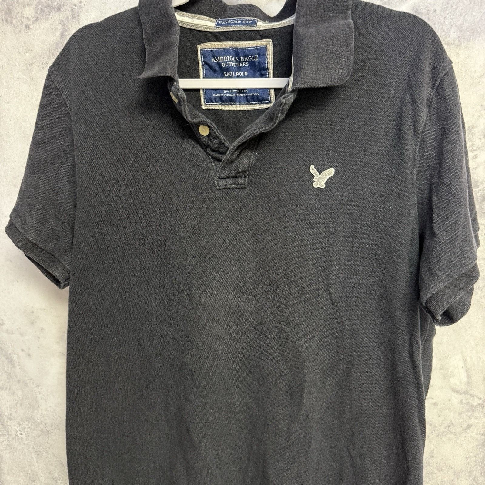 American Eagle Outfitters American Eagle Outfitters Polo Shirt Mens XL 22.5x28 Black Y Size US XL / EU 56 / 4 - 4 Thumbnail