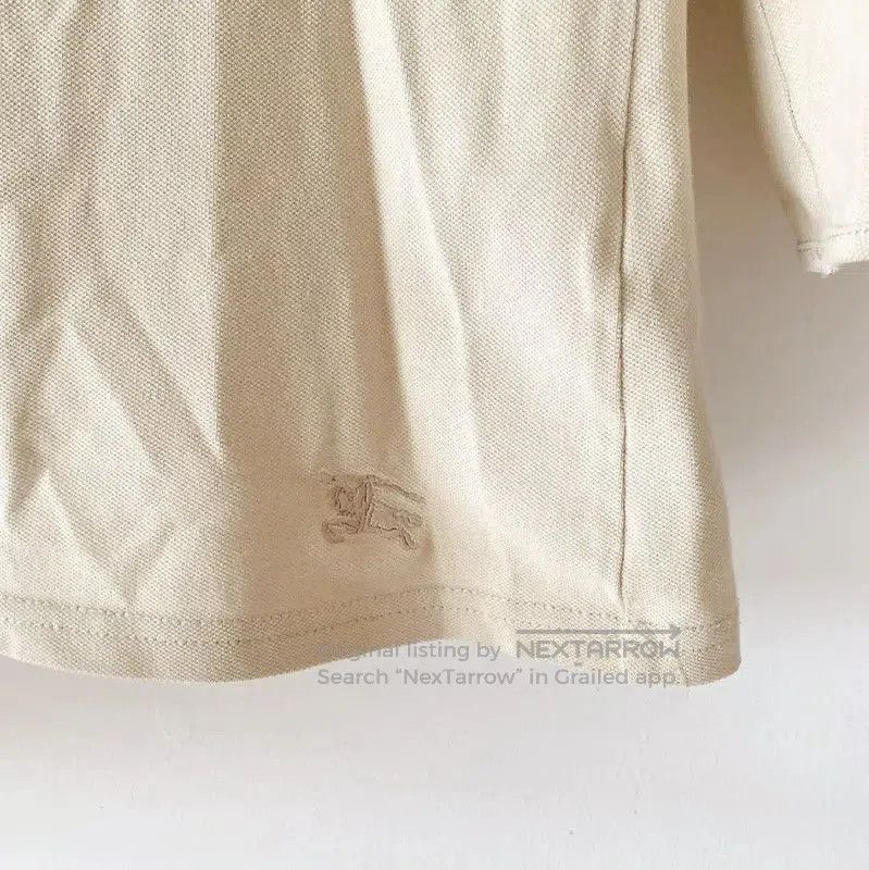 Burberry Burberry Long Sleeve Cotton T-Shirt in Khaki. Size S / US 4 / IT 40 - 7 Thumbnail
