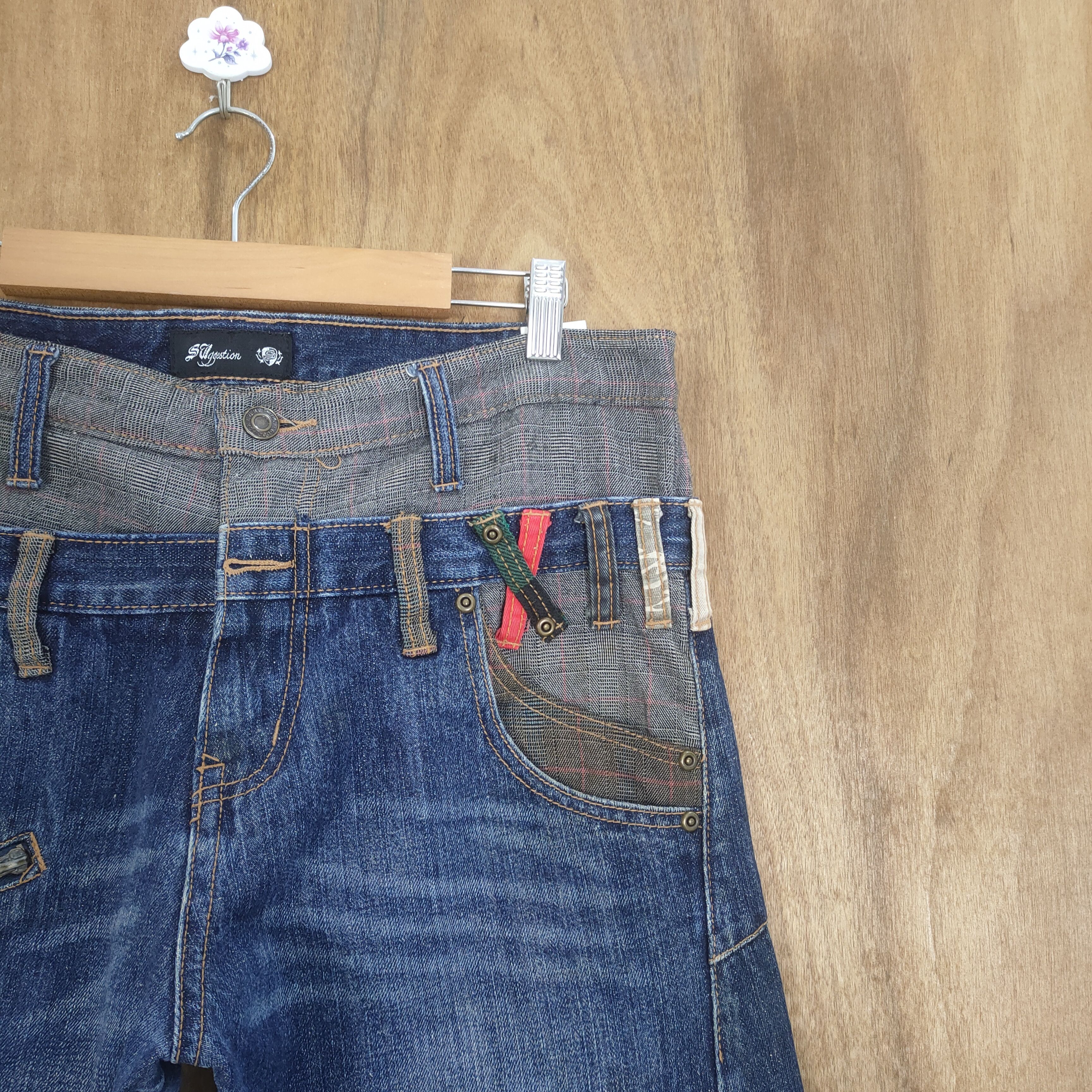 Japanese Brand VINTAGE SUGGESTIONS DOUBLE WAIST BAGGY CARGO PANTS Size US 33 - 6 Thumbnail