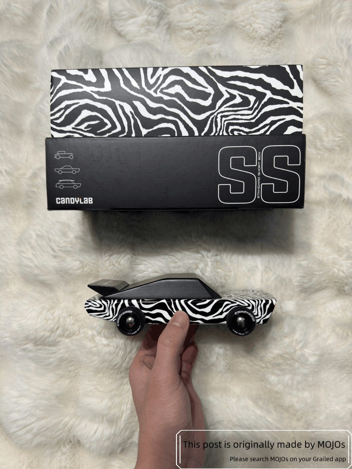 Saint Laurent Paris Saint Laurent Paris Zebra Pattern Wood Car Model Size ONE SIZE - 1 Thumbnail