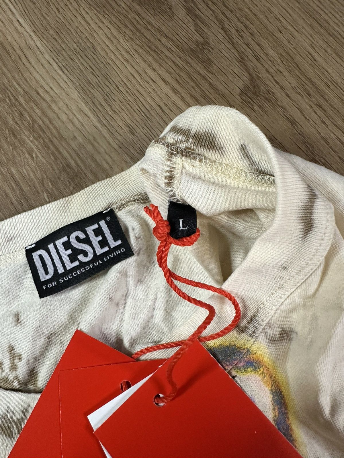 Diesel Diesel Men’s T-Wash-H3 Flower Print T-Shirt Size US L / EU 52-54 / 3 - 6 Thumbnail