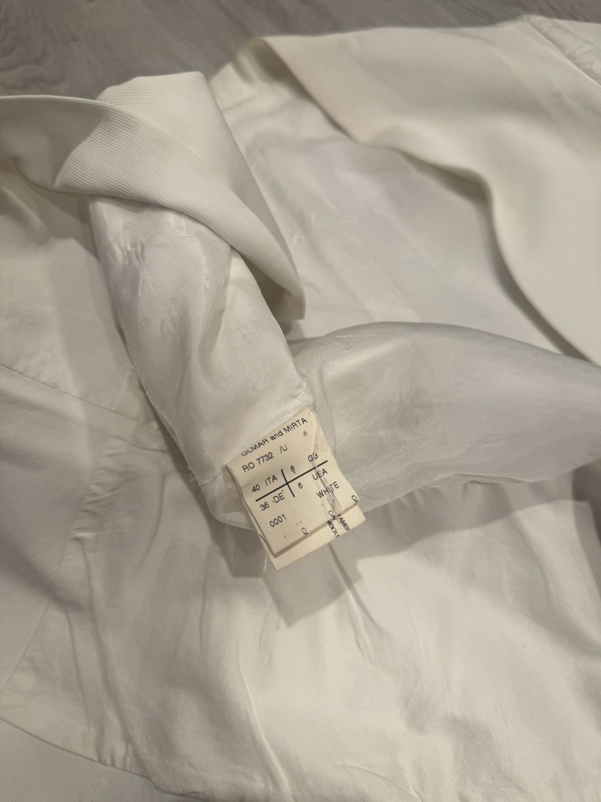 Rick Owens runway s/s 2003 tie closure blazer!! Size US S / EU 44-46 / 1 - 8 Thumbnail