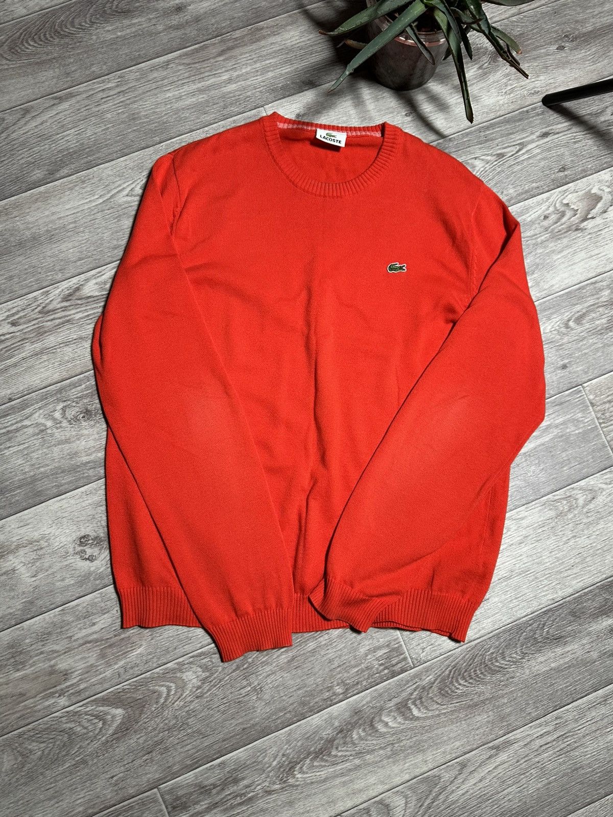 Lacoste × Vintage Vintage Lacoste Red Sweater Size US L / EU 52-54 / 3 - 7 Thumbnail