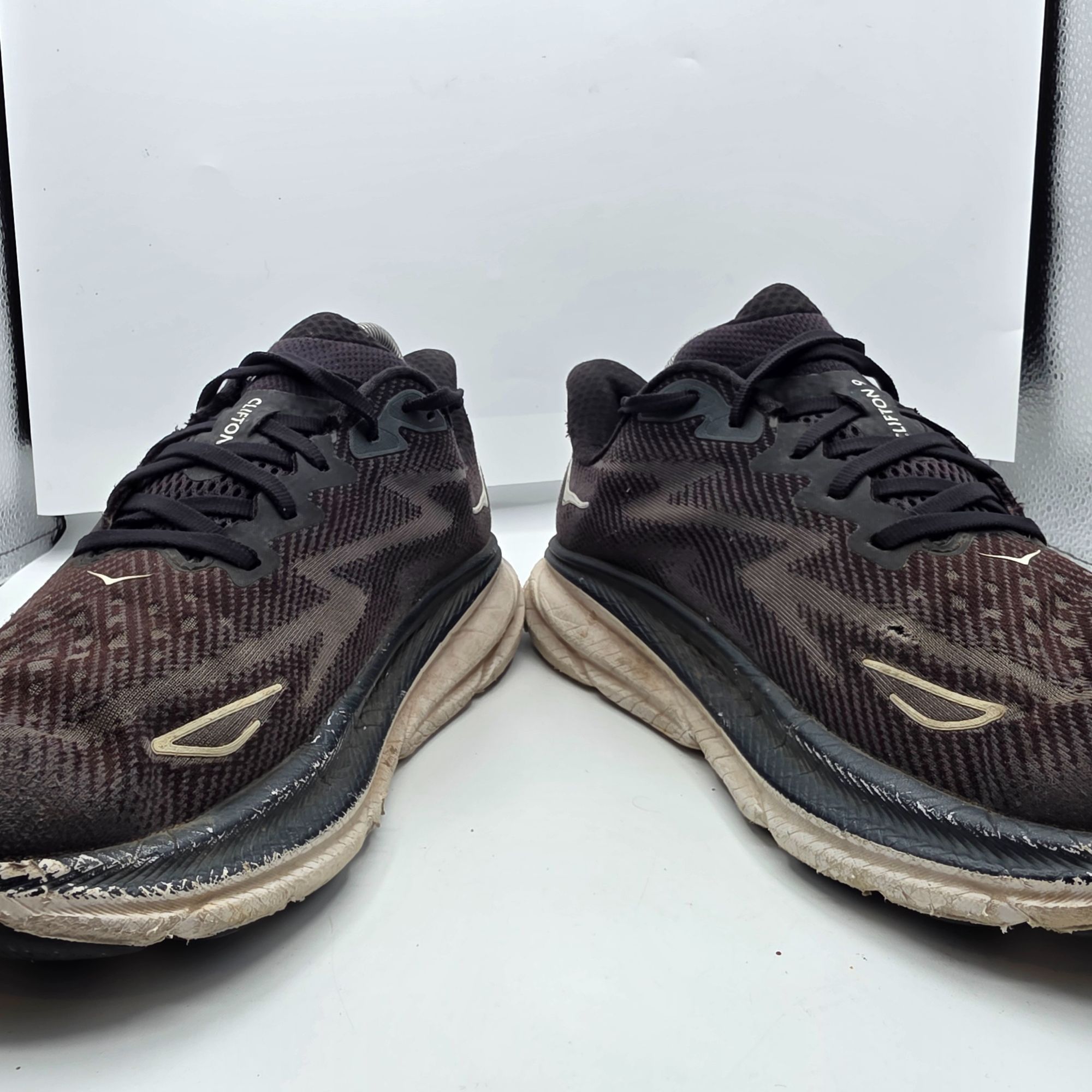 Hoka Hoka Clifton 9 Women Size 9 Wide Black Running Shoes Cushion Size US 9 / IT 39 - 2 Thumbnail