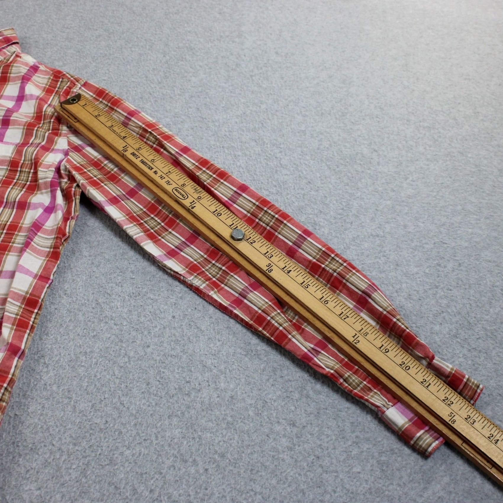 Vintage Birds of Paradis Shirt Women Small Red Plaid Button Long Sleeve Coastal Boho Size S / US 4 / IT 40 - 7 Thumbnail