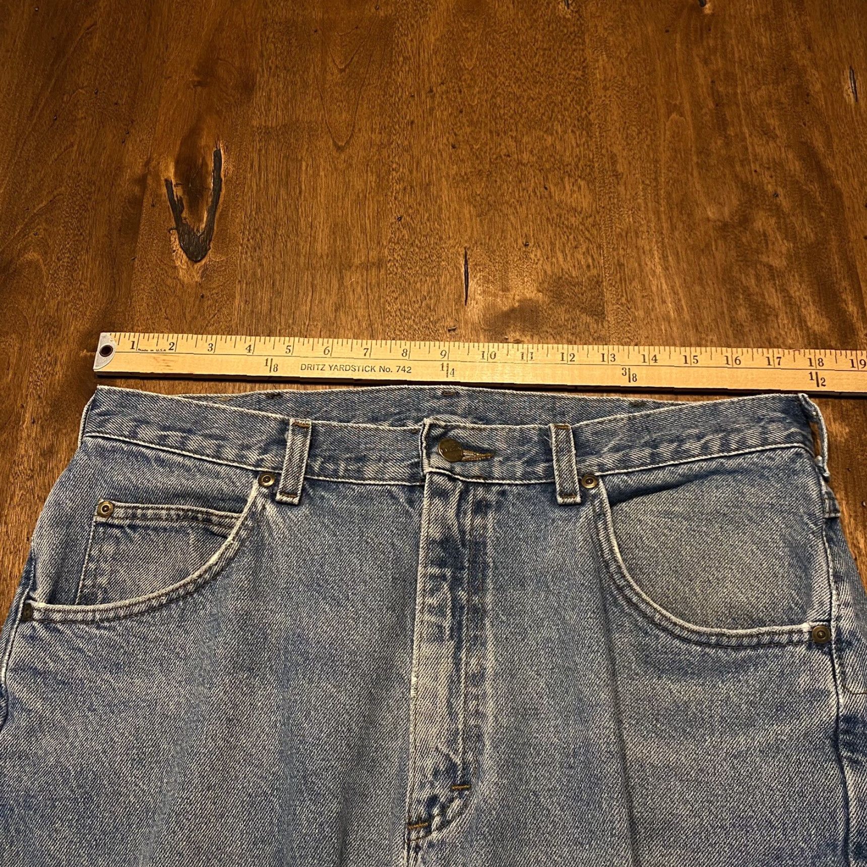 Vintage VINTAGE L.L. Bean Jeans Mens 36x32 Denim Pants Flat Front Straight Leg Outdoors Men Size US 36 / EU 52 - 6 Thumbnail