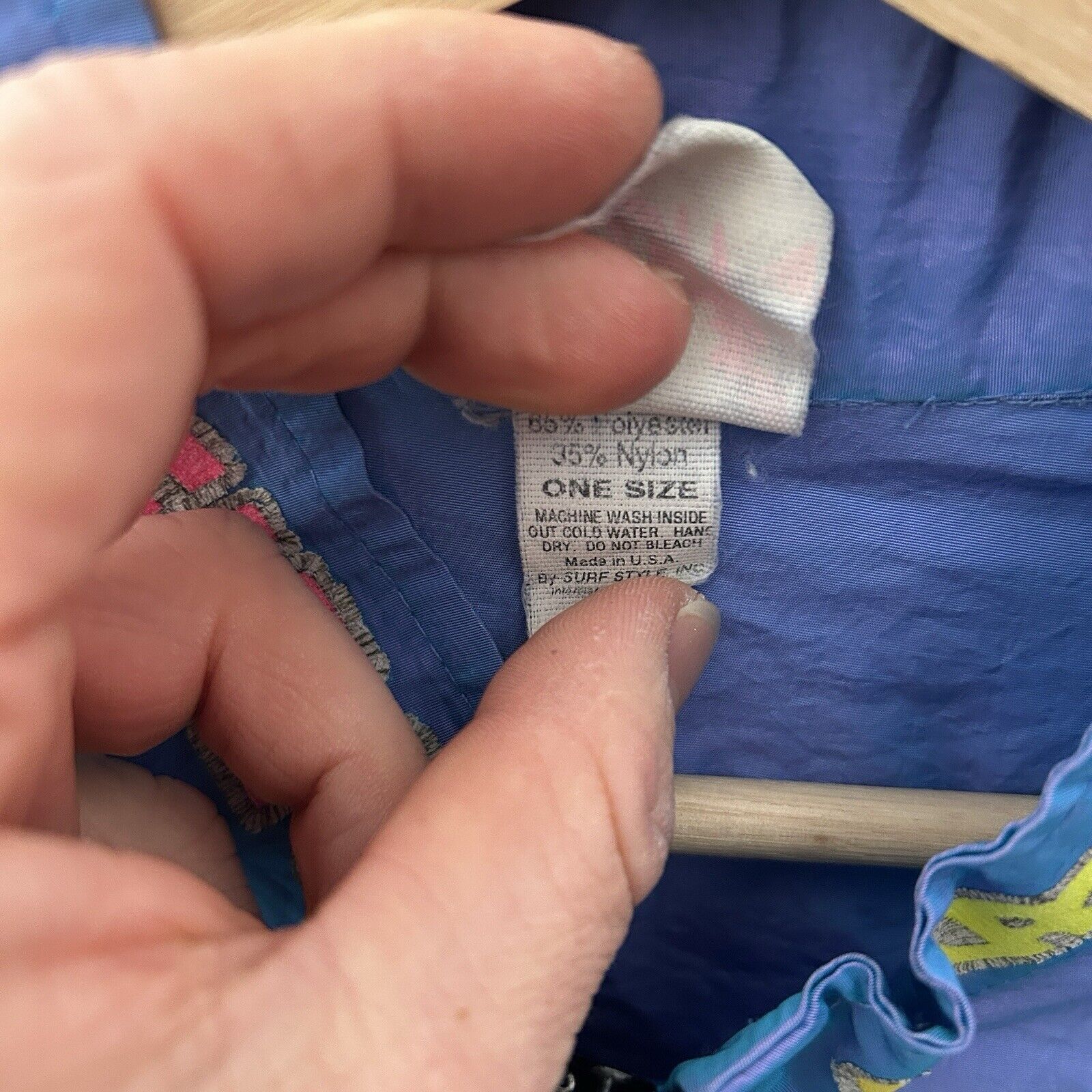Other Vintage Surf Style Iridescent Windbreaker Jacket & Pants Size US XL / EU 56 / 4 - 5 Thumbnail