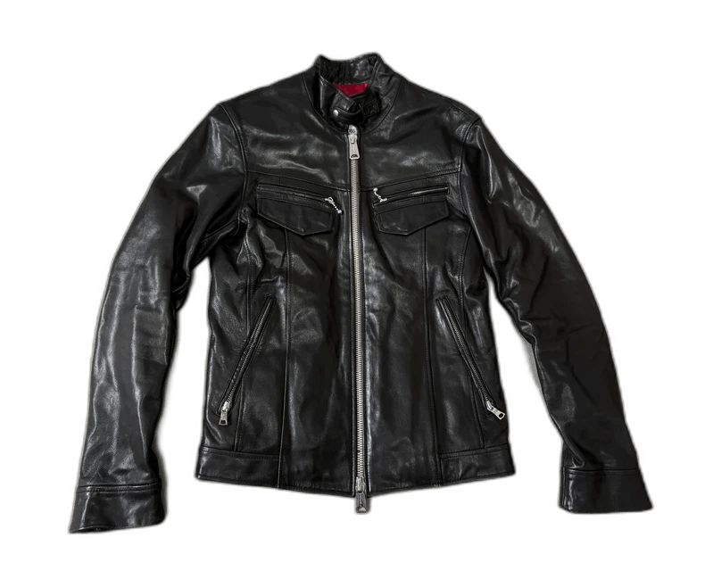 【美品】BUFFALO BOBS goat zip design leather BUFFALO BOBS goat zip design leather jk