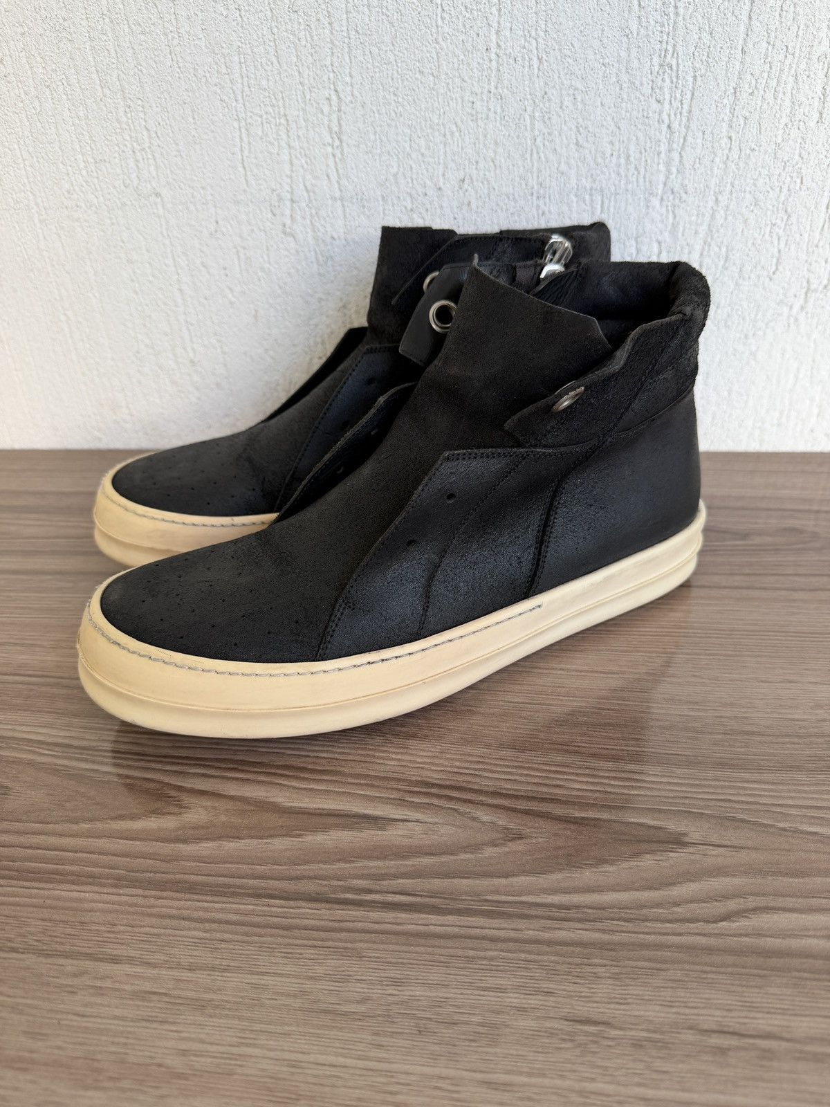Rick Owens E15🕷️ Blistered leather island dunks Size US 10.5 / EU 43-44 - 9 Thumbnail
