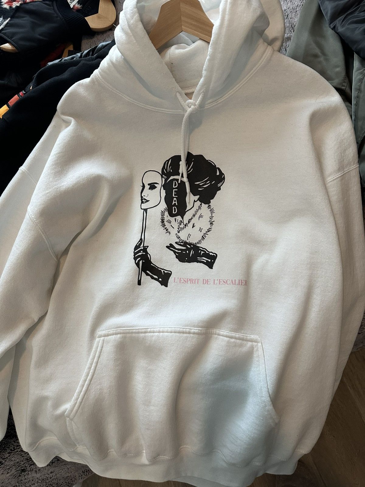 Japanese Brand × Vintage Vintage - Inferior Noir hoodie (rare) Size US L / EU 52-54 / 3 - 1 Thumbnail