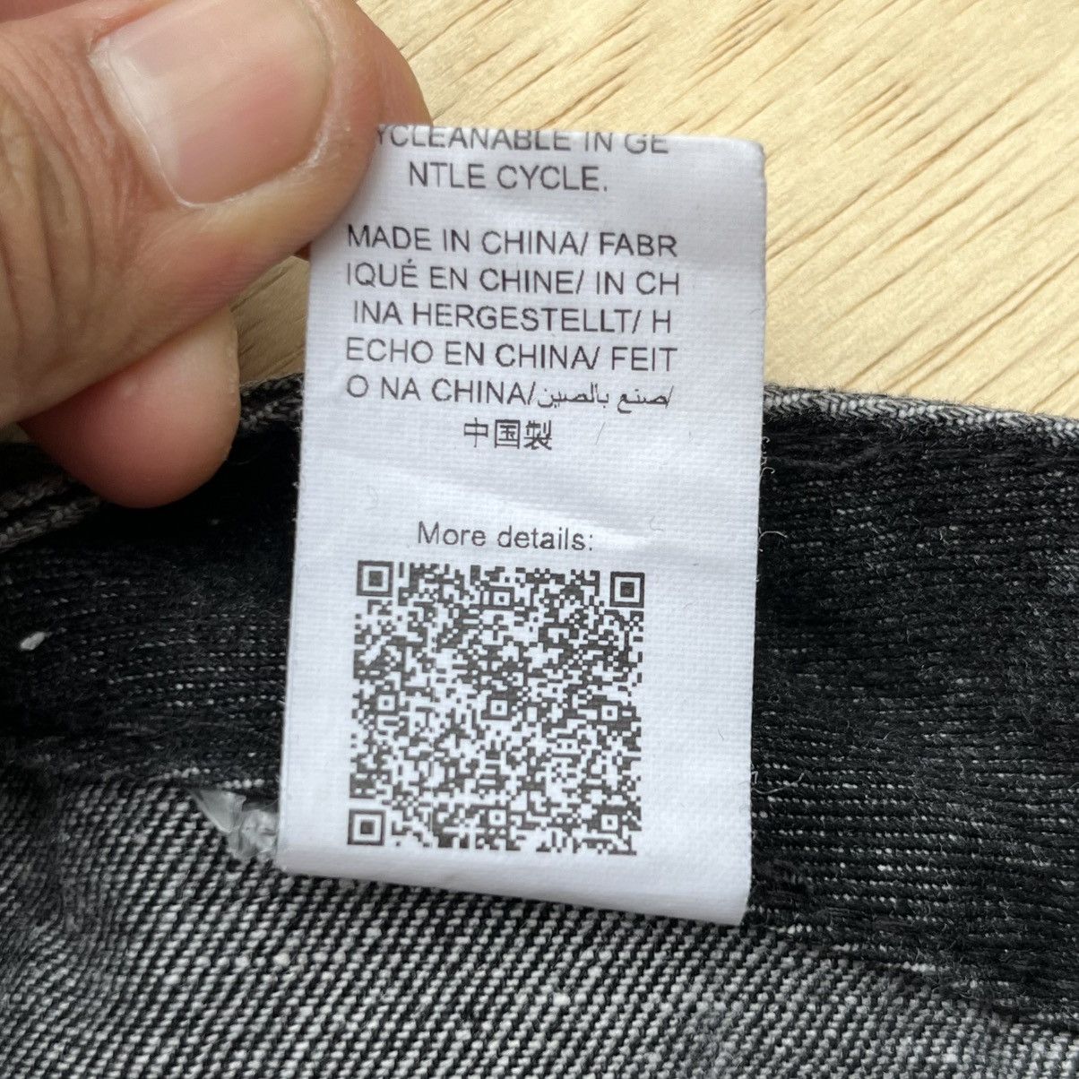 Shein ROMWE DENIM CARGO BONDAGE LOOSE PANTS Size US 28 / EU 44 - 6 Thumbnail
