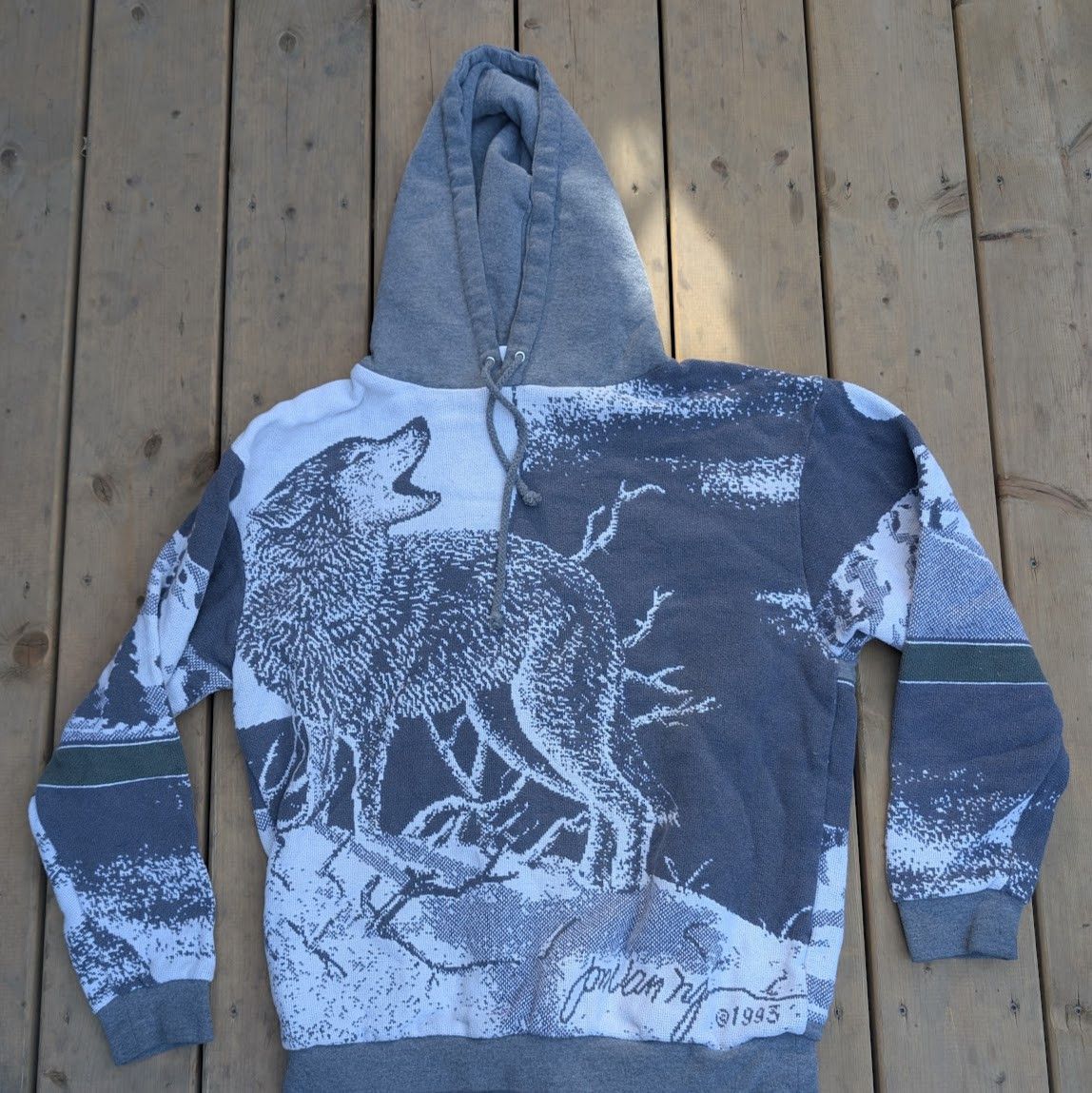 Other Rye Dylan Reworks Handmade Wolf Sweater Hoodie Size US M / EU 48-50 / 2 - 1 Thumbnail