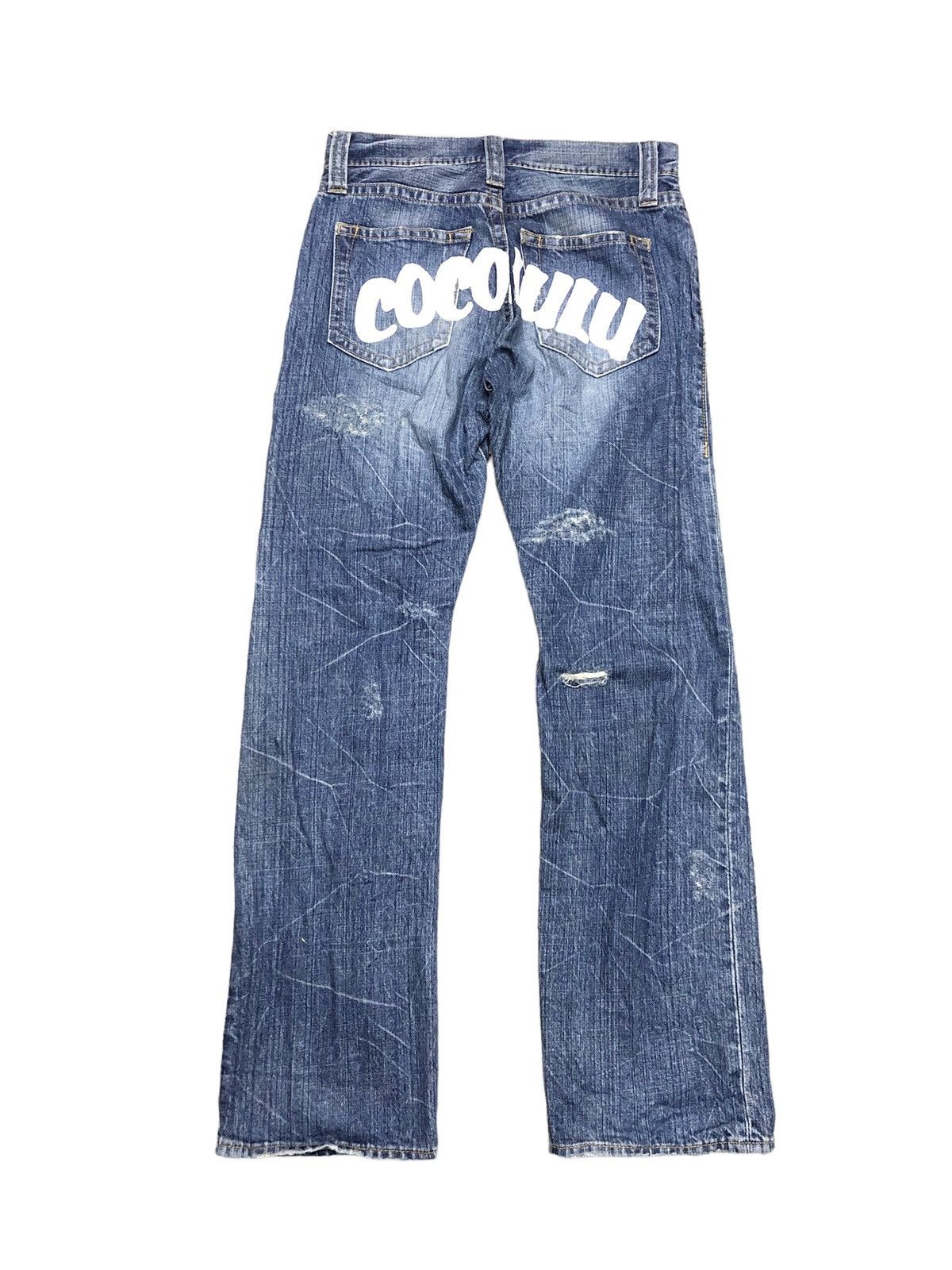 Japanese Brand FLARED⚡️SPELL OUT CO&LU JAPANESSE DENIM Size US 28 / EU 44 - 2 Thumbnail